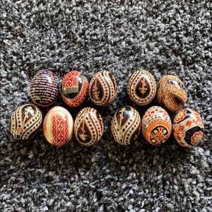 Hand painted eggs from Poland